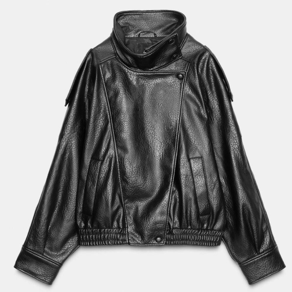 Zara Black Leather Jacket